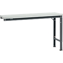 Table d'extension UNIVERSAL Spezial Manuflex, 1500 x 800 mm, mélaminé gris clair, anthracite