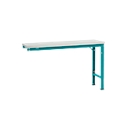 Table d'extension UNIVERSAL Spezial Manuflex, 1500 x 800 mm, mélaminé gris clair, turquoise