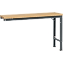Table d'extension UNIVERSAL Spezial Manuflex, 1500 x 800 mm, multiplex nature, anthracite
