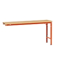 Table d'extension UNIVERSAL Spezial Manuflex, 1750 x 800 mm, multiplex nature, orangé rouge