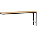 Table d'extension UNIVERSAL Spezial Manuflex, 2000 x 800 mm, multiplex nature, anthracite