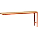 Table d'extension UNIVERSAL Spezial Manuflex, 2000 x 800 mm, multiplex nature, orangé rouge