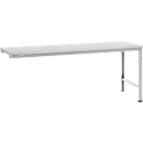 Table d'extension UNIVERSAL Spezial Manuflex, plateau en plastique, 2000 x 1000, gris clair