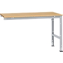 Table d'extension UNIVERSAL Standard Manuflex, plateau multiplex, 1500 x 1000, argenté