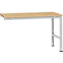 Table d'extension UNIVERSAL Standard Manuflex, plateau multiplex, 1500 x 1000, gris clair