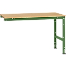 Table d'extension UNIVERSAL Standard Manuflex, plateau multiplex, 1500 x 1000, vert réséda