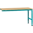 Table d'extension UNIVERSAL Standard Manuflex, plateau multiplex, 1750 x 1000, turquoise