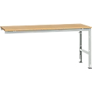 Table d'extension UNIVERSAL Standard Manuflex, plateau multiplex, 2000 x 1000, gris clair