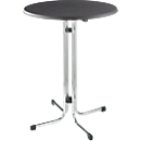 Table de bar Quickstep, résistante aux désinfectants, cadre chromé