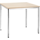 Table de réunion, 800 x 800 mm, coloris érable
