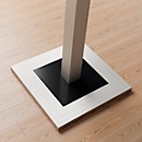 Table de réunion Quandos, l. 1000 x P 1000 mm, blanc
