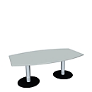 Table de réunion, l. 2000 mm, gris clair