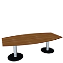 Table de réunion, l. 2400 mm, noyer