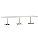 Table de réunion Quandos 3 segments, l. 3500 x P 1000 mm, blanc