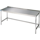 Table de travail en inox, avec garde au sol, 850 x 700 x 1000 mm