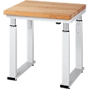 Table de travail série adlatus 600, 750 x 700 x 740-1140 mm, plateau en hêtre massif