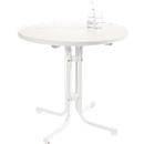 Table repliable Quickstep, résistante aux désinfectants, Ø 700 x H 730 mm, blanc