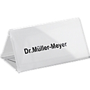 Table sign holder, acrylic, triangular, 2 pieces