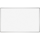 Tableau blanc Franken PRO, émaillé, montage mural en format vertical &amp; horizontal, acier laqué blanc &amp; cadre en aluminium, magnétique, bac de rangement, 450 x 600 mm
