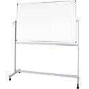 Tableau blanc mobile MAULstandard - utilisable des 2 côtés - plastifié - tableau pivotant - L 1500 x H 1000 mm