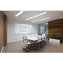 Tableau blanc pliable MAULstandard, gris plastifié, magnétique, 2 ailes, L 1200 x H 1000 mm
