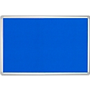 Tableau d'affichage Franken PRO, feutre, montage mural en format portrait &amp; paysage, cadre en aluminium, bleu, 900 x 1200 mm
