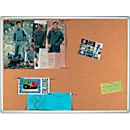 Tableau d'affichage Franken PRO, liège, montage mural en format portrait &amp; paysage, cadre aluminium, 900 x 1200 mm, KT8403