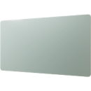 Tableau en verre Legamaster RC, avec 2 aimants &amp; 1 marqueur pour tableau en verre, L 1000 x P 4,4 x H 2000 mm, verre de sécurité trempé, mat, sage green