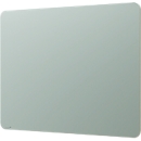 Tableau en verre Legamaster RC, avec 2 aimants &amp; 1 marqueur pour tableau en verre, L 1200 x P 4,4 x H 900 mm, verre de sécurité trempé, mat, sage green