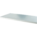 Tablero de trabajo multiplex, grosor 35 mm, casquillos roscados, cubierta de acero, madera de haya encolada, L 2000 x An 700 mm