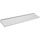 Tablette ESD en acier Treston M 1500, pour table de travail TED, jusqu'à 50 kg, inclinable, L 1490 x P 300 mm, acier revêtu de poudre d'époxy, gris clair