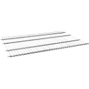 Tablette intermédiaire avec rebord de 20 mm pour conteneur en fils en acier 1200 x 800 mm
