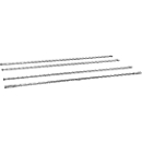 Tablette intermédiaire avec rebord de 20 mm pour conteneur en fils en acier 1200 x 800 mm