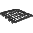 Tablette intermédiaire pour bac roulant Schäfer Shop Select BASICline, jusqu'à 150 kg, L 710 x P 778 x H 25 mm, PEHD recyclé, noir