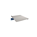 Tablette universelle pour table d'emballage et de travail Rocholz System 1200/1600/2000, jusqu'à 25 kg, réglable en hauteur, L 440 x P 520 x H 90 mm, gris clair