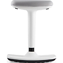 Tabouret assis-debout Dauphin, H 500-750 mm, base avec fonction de bascule, blanc