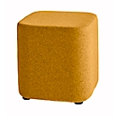 Tabouret carré TAPA O Type, laine vierge, l. 450 x P 450 x H 470 mm, orange