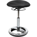 Tabouret Fitness SITNESS BOB, siège ergonomique, hauteur du siège 440 jusqu'à 570 mm, noir, armature chromée