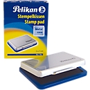 Tampon encreur Pelikan taille 3, pour tampons en caoutchouc et en polymère, dans un boîtier métallique, 50 x 70 mm, bleu