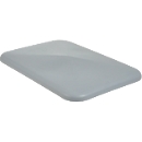 Tapa para recipiente rectangular, plástico, 135 l, gris