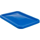Tapa para recipiente rectangular, plástico, 227 l, azul