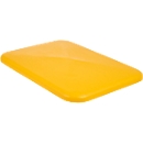 Tapa para recipiente rectangular, plástico, 340 l, amarillo