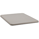 Tapa plana para recipiente rectangular, 1500 l, gris