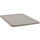 Tapa plana para recipiente rectangular, 2200 l, gris