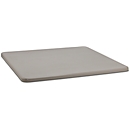 Tapa plana para recipiente rectangular, 3300 l, gris