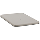 Tapa plana para recipiente rectangular, 400 l, gris