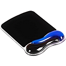 Tapis de souris avec coussinet en gel Kensington Duo, canaux d'aération, fonction mémoire, L 182 x P 240 x H 25 mm, bleu-gris