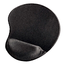 Tapis de souris hama Ergonomic Mini, repose-poignets rembourré, L 200 x l 230 x H 21 mm, mousse PU à mémoire de forme, noir