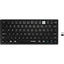 Tastatur Kensington Multi-Device Dual Wireless, kompakt, bis zu 3 Endgeräte, kabellos, Windows & Mac, B 310 x T 140 x H 35 mm, schwarz