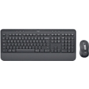 Tastatur-Maus-Set Logitech Signature Combo MK650 for Business, kabellos, QWERTZ, Handballenauflage, 2 Verbindungsmodi, schwarz